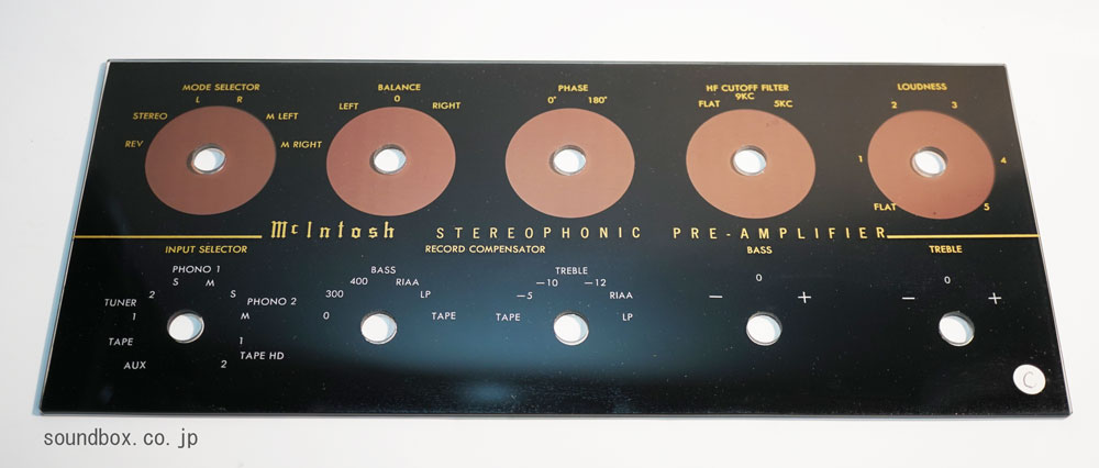 MCINTOSH C20 フェイス プレート ガラスパネル Macintosh McIntosh C20 front glass reissue goods new goods : Real
